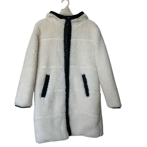 LEVI’s Strauss M Faux Shearling Quilted Parka NWOT Being - Picture 2 of 15